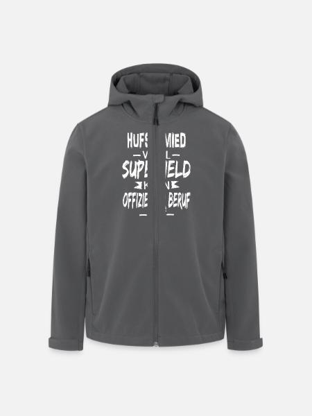 HUFSCHMIED - Recycelte Männer Softshell-Jacke von Stanley/Stella - Anthrazit