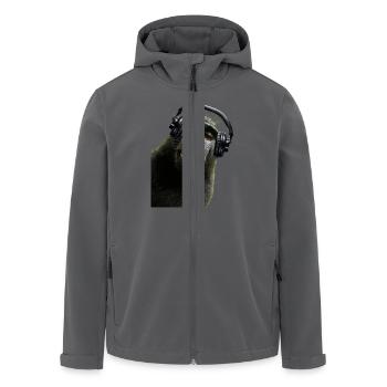 Hemd Monkey Music von Custom - Recycelte Männer Softshell-Jacke von Stanley/Stella - Anthrazit - Vorne - AI Model Male 185 light (185cm)