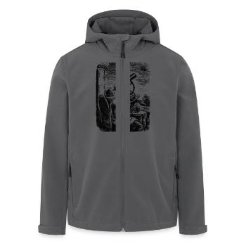 teleskop-astronomie-mann - Recycelte Männer Softshell-Jacke von Stanley/Stella - Anthrazit - Vorne - AI Model Male 185 light (185cm)