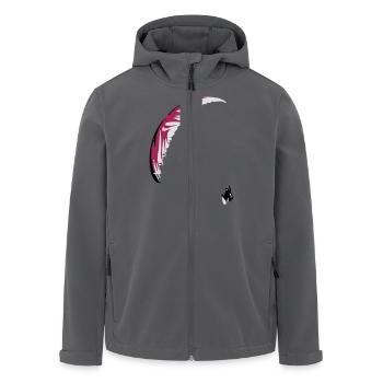 Paraglider Gleitschirm - Recycelte Männer Softshell-Jacke von Stanley/Stella - Anthrazit - Vorne - AI Model Male 185 light (185cm)