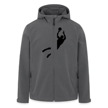Men basketball de - Recycelte Männer Softshell-Jacke von Stanley/Stella - Anthrazit - Vorne - AI Model Male 185 light (185cm)