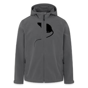 Mouse Silhouette - Recycelte Männer Softshell-Jacke von Stanley/Stella - Anthrazit - Vorne - AI Model Male 185 light (185cm)