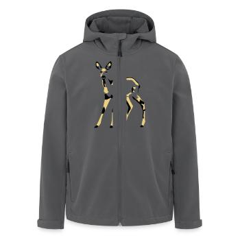reh - Recycelte Männer Softshell-Jacke von Stanley/Stella - Anthrazit - Vorne - AI Model Male 185 light (185cm)