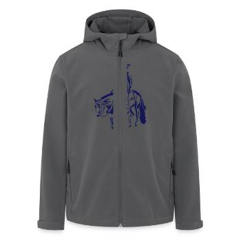 Freizeitpferd Westernreiter - Recycelte Männer Softshell-Jacke von Stanley/Stella - Anthrazit - Vorne - AI Model Male 185 light (185cm)