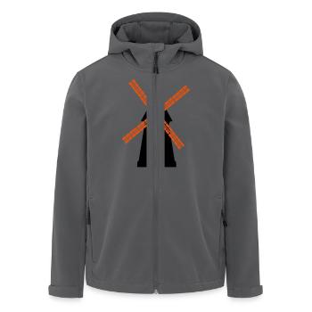 windmuehle - Recycelte Männer Softshell-Jacke von Stanley/Stella - Anthrazit - Vorne - AI Model Male 185 light (185cm)