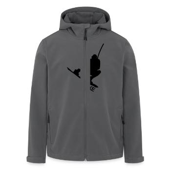 WAKEBOARD,WAKE,WASSERSKI,CABLE,RALEY,WASSERSPORT, - Recycelte Männer Softshell-Jacke von Stanley/Stella - Anthrazit - Vorne - AI Model Male 185 light (185cm)