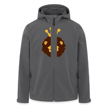Lion King - Recycelte Männer Softshell-Jacke von Stanley/Stella - Anthrazit - Vorne - AI Model Male 185 light (185cm)