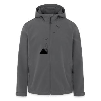 Offenes Buch - Recycelte Männer Softshell-Jacke von Stanley/Stella - Anthrazit - Vorne - AI Model Male 185 light (185cm)