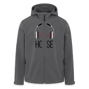 House Music - Recycelte Männer Softshell-Jacke von Stanley/Stella - Anthrazit - Vorne - AI Model Male 185 light (185cm)