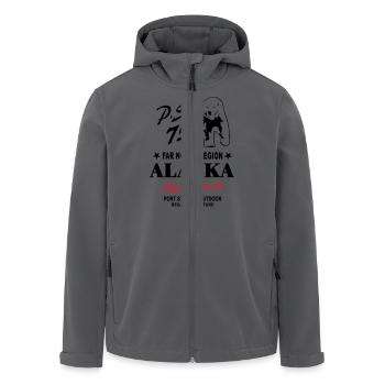 Alaska - Polar Bear - Recycelte Männer Softshell-Jacke von Stanley/Stella - Anthrazit - Vorne - AI Model Male 185 light (185cm)