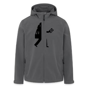 Briefträgerin - Recycelte Männer Softshell-Jacke von Stanley/Stella - Anthrazit - Vorne - AI Model Male 185 light (185cm)