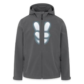 Smiley Hand Signal - Recycelte Männer Softshell-Jacke von Stanley/Stella - Anthrazit - Vorne - AI Model Male 185 light (185cm)