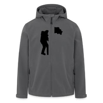Astronaut - Recycelte Männer Softshell-Jacke von Stanley/Stella - Anthrazit - Vorne - AI Model Male 185 light (185cm)