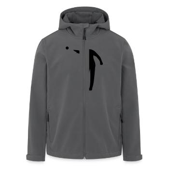 Boule - Recycelte Männer Softshell-Jacke von Stanley/Stella - Anthrazit - Vorne - AI Model Male 185 light (185cm)