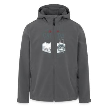 Polar Bear - Canada - Recycelte Männer Softshell-Jacke von Stanley/Stella - Anthrazit - Vorne - AI Model Male 185 light (185cm)