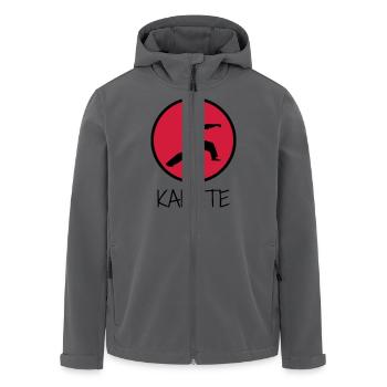 Karate / Karateka / Martial Arts / Fight - Recycelte Männer Softshell-Jacke von Stanley/Stella - Anthrazit - Vorne - AI Model Male 185 light (185cm)