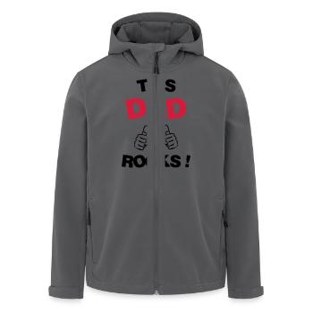 Papa Vati Vater Vatertag Geburtstag Dad Familie - Recycelte Männer Softshell-Jacke von Stanley/Stella - Anthrazit - Vorne - AI Model Male 185 light (185cm)