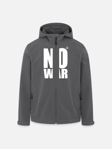 No war - Recycelte Männer Softshell-Jacke von Stanley/Stella - Anthrazit