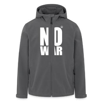 No war - Recycelte Männer Softshell-Jacke von Stanley/Stella - Anthrazit - Vorne - AI Model Male 185 light (185cm)