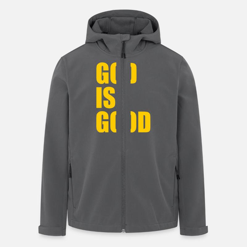 God is good - Men’s Recycled Softshell Jacket by Stanley/Stella - anthracite