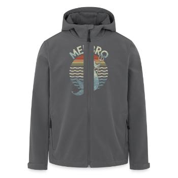Merbro - Leben wie ein Wassermann - Recycelte Männer Softshell-Jacke von Stanley/Stella - Anthrazit - Vorne - AI Model Male 185 light (185cm)