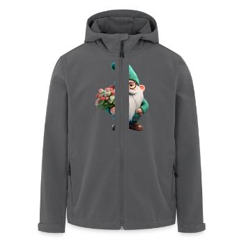 Gartenzwerg Valentinstag - Recycelte Männer Softshell-Jacke von Stanley/Stella - Anthrazit - Vorne - AI Model Male 185 light (185cm)