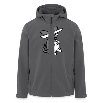 Maus großer Hut Sombrero Traurig Müde Gelangweilt - Recycelte Männer Softshell-Jacke von Stanley/Stella - Anthrazit - Vorne - AI Model Male 185 light (185cm)
