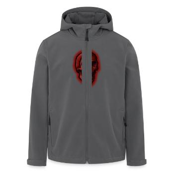 Schädel rot - Recycelte Männer Softshell-Jacke von Stanley/Stella - Anthrazit - Vorne - AI Model Male 185 light (185cm)