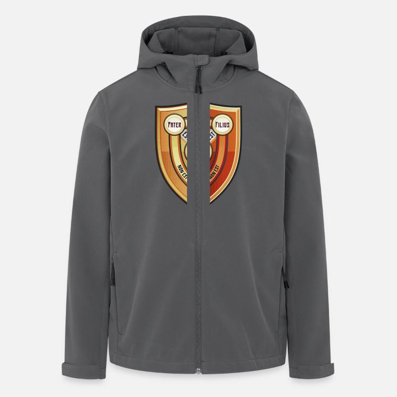 Bouclier de la Trinité - Veste softshell homme en polyester recyclé Stanley/Stella - charbon