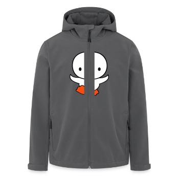 Ente rennt schnell will fliegen niedlich flattern - Recycelte Männer Softshell-Jacke von Stanley/Stella - Anthrazit - Vorne - AI Model Male 185 light (185cm)