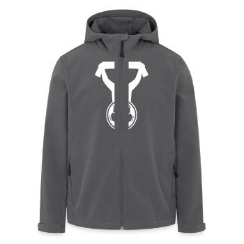 Fussball Fan - Recycelte Männer Softshell-Jacke von Stanley/Stella - Anthrazit - Vorne - AI Model Male 185 light (185cm)