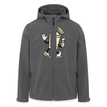 eiscreme becher comic - Recycelte Männer Softshell-Jacke von Stanley/Stella - Anthrazit - Vorne - AI Model Male 185 light (185cm)