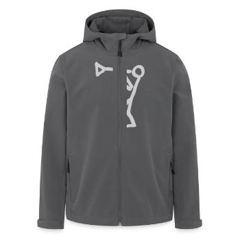 Trompeter - Recycelte Männer Softshell-Jacke von Stanley/Stella - Anthrazit - Vorne - AI Model Male 185 light (185cm)