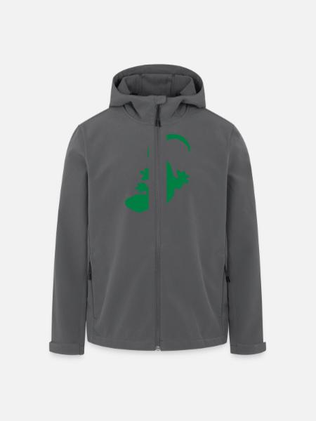 Ein Gecko - Recycelte Männer Softshell-Jacke von Stanley/Stella - Anthrazit