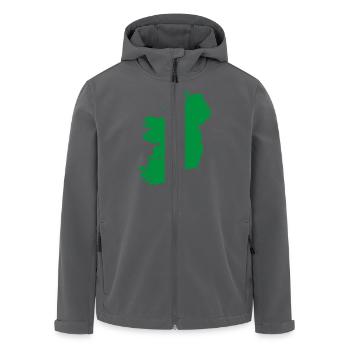 Irland - Recycelte Männer Softshell-Jacke von Stanley/Stella - Anthrazit - Vorne - AI Model Male 185 light (185cm)