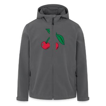 Kirsche - Recycelte Männer Softshell-Jacke von Stanley/Stella - Anthrazit - Vorne - AI Model Male 185 light (185cm)
