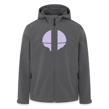 Slackline, Slacklining Frau - Recycelte Männer Softshell-Jacke von Stanley/Stella - Anthrazit - Vorne - AI Model Male 185 light (185cm)