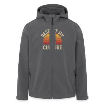 Kombucha – Mehr als nur ein Getränk - Recycelte Männer Softshell-Jacke von Stanley/Stella - Anthrazit - Vorne - AI Model Male 185 light (185cm)