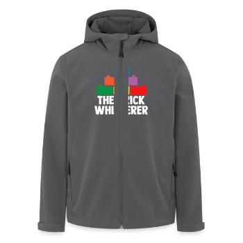 Ziegelbauer Ziegelbau Baumeister - Recycelte Männer Softshell-Jacke von Stanley/Stella - Anthrazit - Vorne - AI Model Male 185 light (185cm)