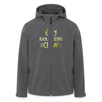 Kickboxing Crew - Recycelte Männer Softshell-Jacke von Stanley/Stella - Anthrazit - Vorne - AI Model Male 185 light (185cm)