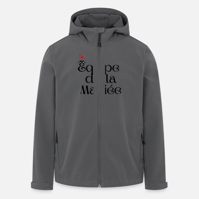 Das Brautteam - Recycelte Männer Softshell-Jacke von Stanley/Stella - Anthrazit