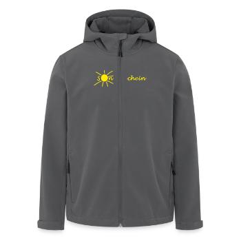 Sonnenschein - Recycelte Männer Softshell-Jacke von Stanley/Stella - Anthrazit - Vorne - AI Model Male 185 light (185cm)