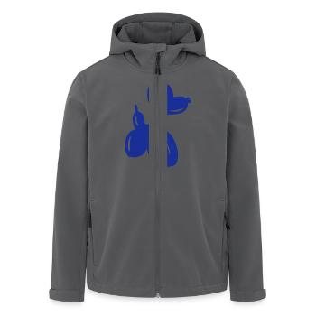 Luftballon-Hund - Recycelte Männer Softshell-Jacke von Stanley/Stella - Anthrazit - Vorne - AI Model Male 185 light (185cm)