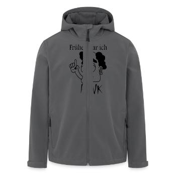 Alter Punk mit Glatze - Recycelte Männer Softshell-Jacke von Stanley/Stella - Anthrazit - Vorne - AI Model Male 185 light (185cm)