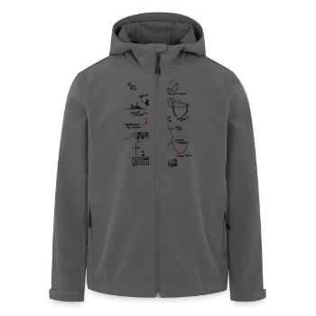 Polarstern Cruiseplot - Recycelte Männer Softshell-Jacke von Stanley/Stella - Anthrazit - Vorne - AI Model Male 185 light (185cm)