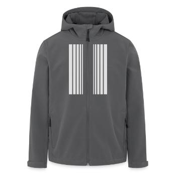 Doppler Effekt - Recycelte Männer Softshell-Jacke von Stanley/Stella - Anthrazit - Vorne - AI Model Male 185 light (185cm)