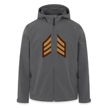 U.S. Army Chevron - Recycelte Männer Softshell-Jacke von Stanley/Stella - Anthrazit - Vorne - AI Model Male 185 light (185cm)