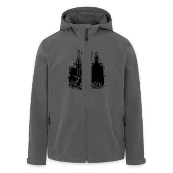 Lingener Emblem - Recycelte Männer Softshell-Jacke von Stanley/Stella - Anthrazit - Vorne - AI Model Male 185 light (185cm)