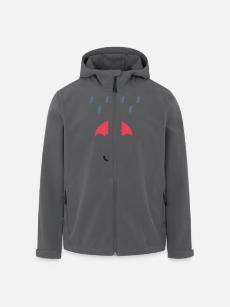 Regenschirm - Recycelte Männer Softshell-Jacke von Stanley/Stella - Anthrazit