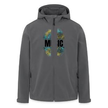 Music - Recycelte Männer Softshell-Jacke von Stanley/Stella - Anthrazit - Vorne - AI Model Male 185 light (185cm)